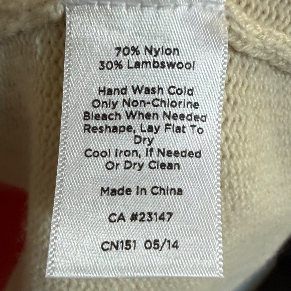 Talbots Lambswool Blend Multi Color Stripes Open Front Cardigan Size Small - Picture 9 of 9